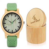 relojes de madera con caja